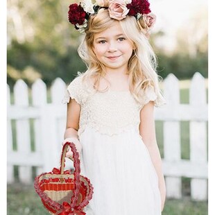 花童花篮撒花瓣婚礼婚庆用品伴娘手提篮子家用摆件篮子儿童舞蹈篮