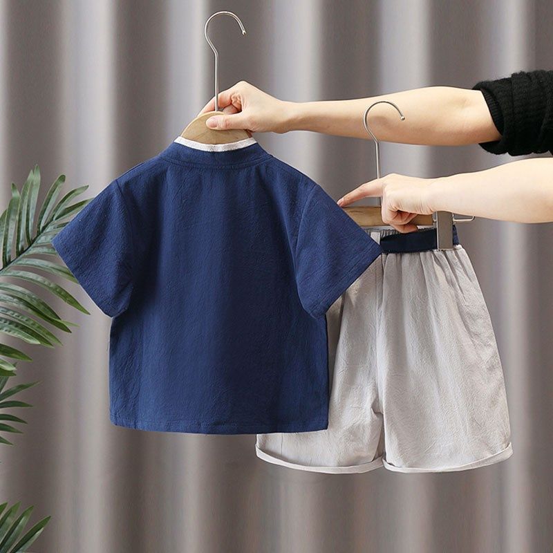 汉服男童夏装套装2024新款宝宝棉麻新中式古装儿童夏季中国风唐装,童装/婴儿装/亲子装,汉服,淘宝优惠券,粉丝福利购,淘宝优惠卷