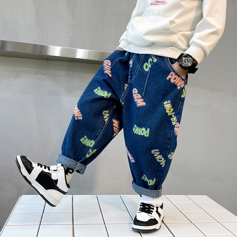 男童牛仔裤加绒2023春秋u新款韩版男孩百搭儿童宝宝一体绒长裤子,童装/婴儿装/亲子装,裤子,淘宝优惠券,粉丝福利购,淘宝优惠卷