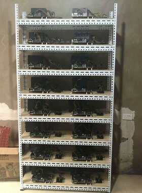 游戏工作室架电脑架子裸机架机箱架搬砖开放式主板主机架角钢货架