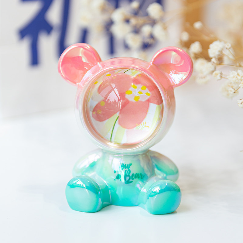 梦幻渐变熊可爱卡通摆件 创意个性网红精致室内家居办公桌装饰品,家居饰品,创意礼品,淘宝优惠券,粉丝福利购,淘宝优惠卷