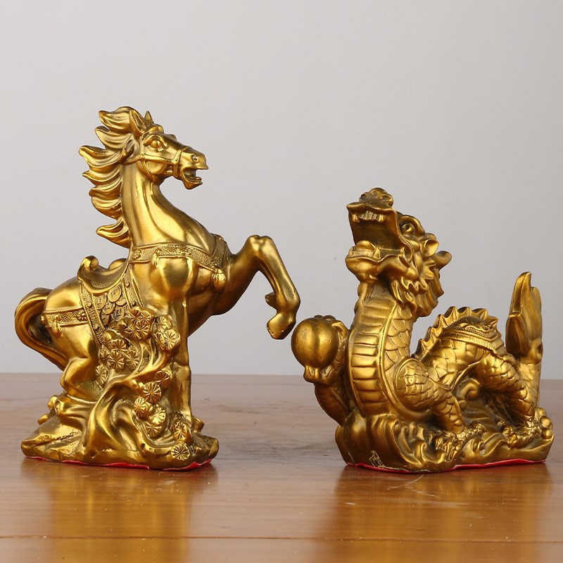 黄铜十二生肖摆件金钱生肖元宝生肖鼠牛虎兔龙蛇马羊猴鸡狗猪