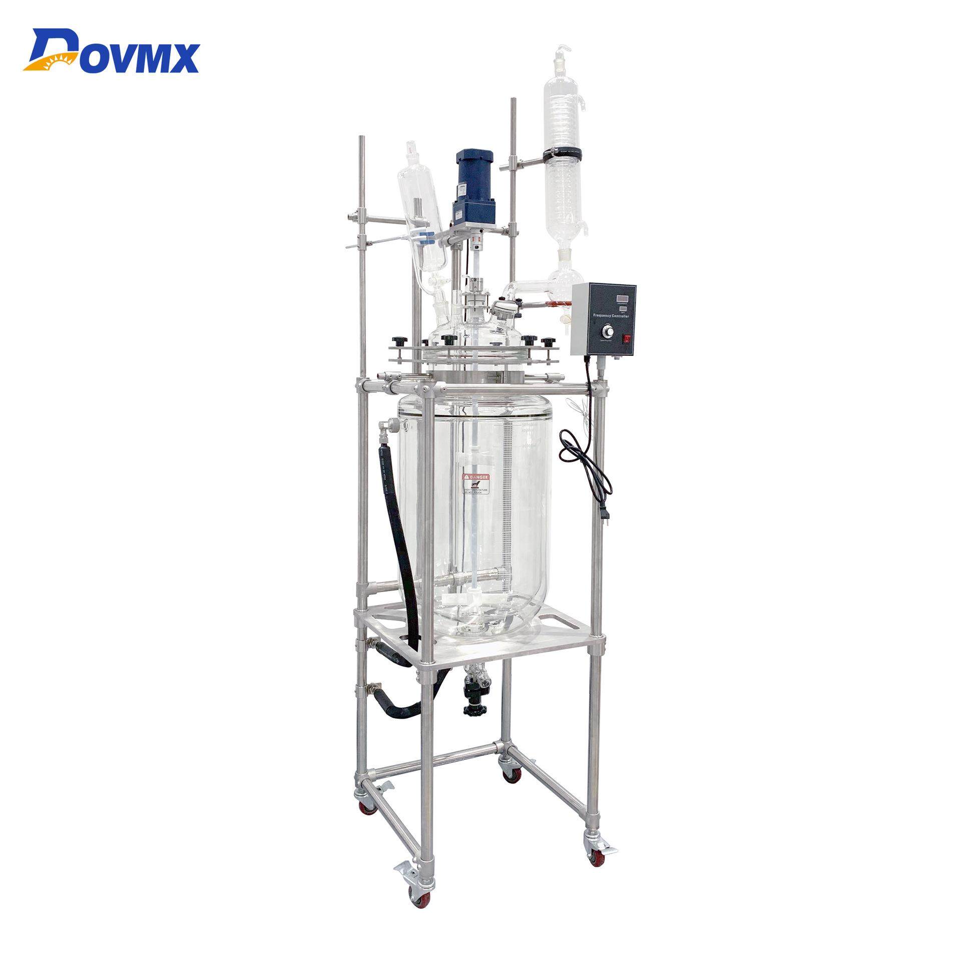 厂家直销可定50L双层玻璃反应釜实验室用搅拌釜