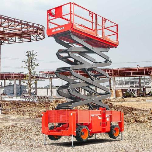 全地形越野剪叉式高空作业平台自行走移动升降平台越野升降机