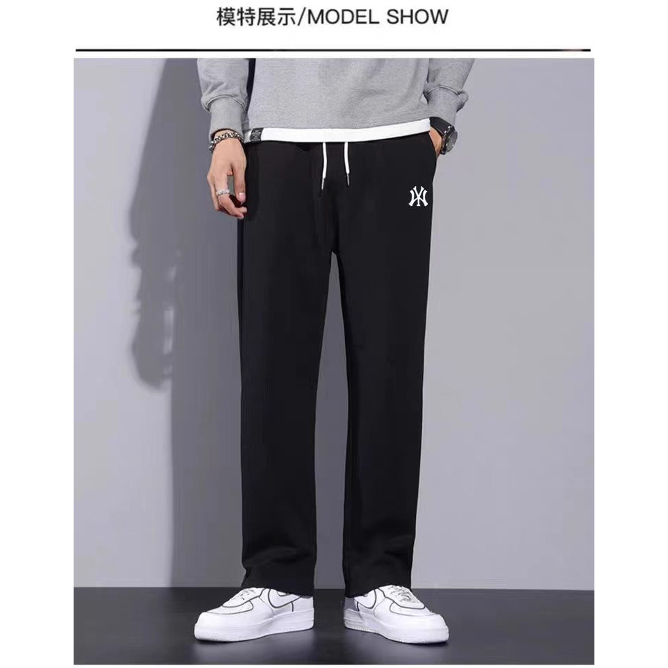 MY纯棉运动裤男长裤夏薄款宽松休闲直筒裤纯色裤子春秋款男女卫裤