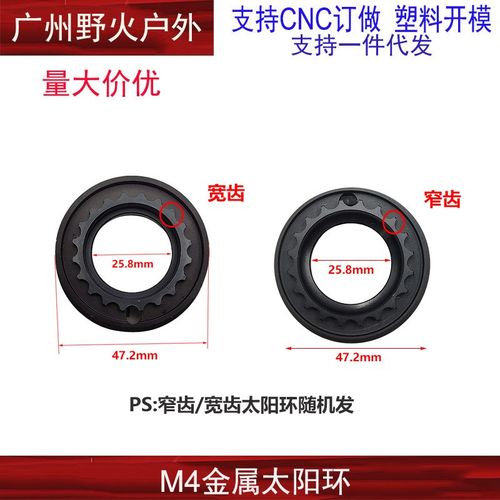 热销金属太阳环NERF下供J9/M4卡环M16MOE护木通用模型无功能