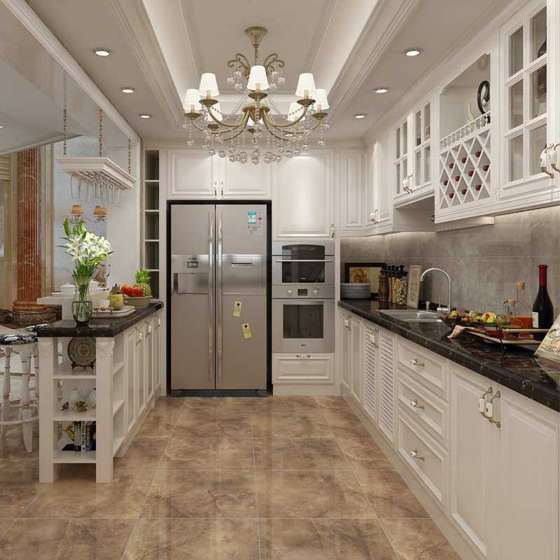 南京全屋整体厨房橱柜石英石台面欧式拉篮组装实木橱柜