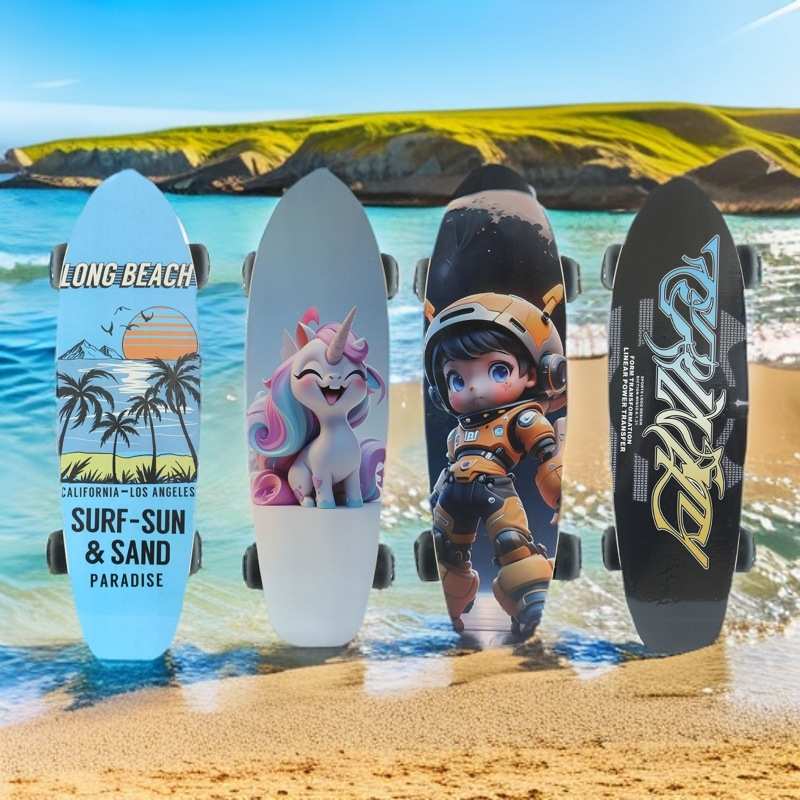 陆地冲浪板滑板儿童S5初学者专业路冲板刷街陆冲板代步免蹬地滑板