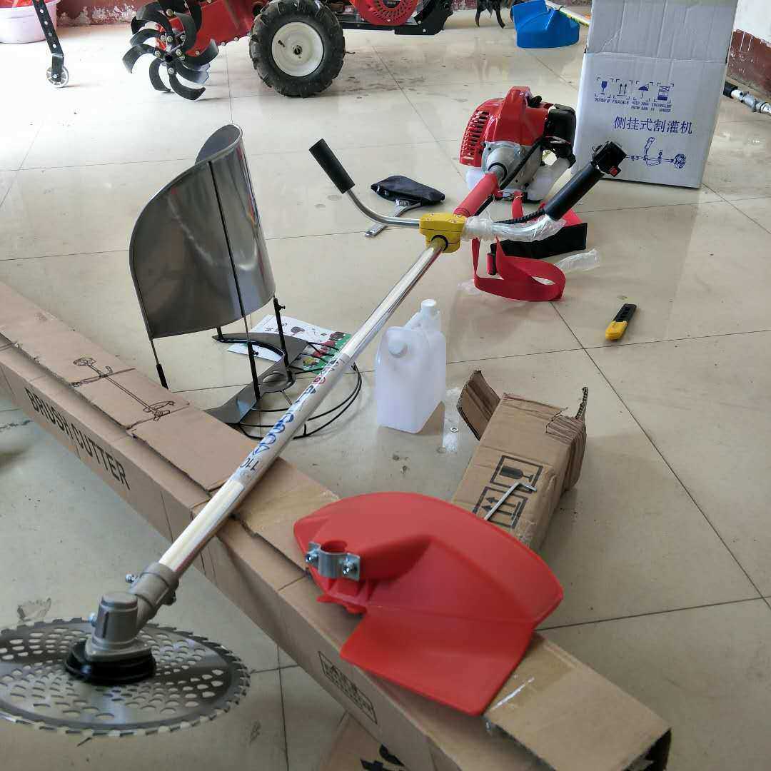 直供小麦收割工具侧挂式汽油割灌机轻便省油农业小型割草机