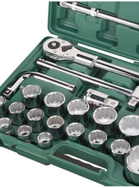 世达 26件19*25MM系列重型套筒组套棘轮扳手动工具组套世达09016