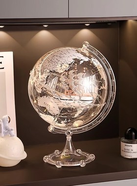 轻奢高档地球仪摆件家居客厅酒柜电视柜J装饰品创意办公室桌面摆