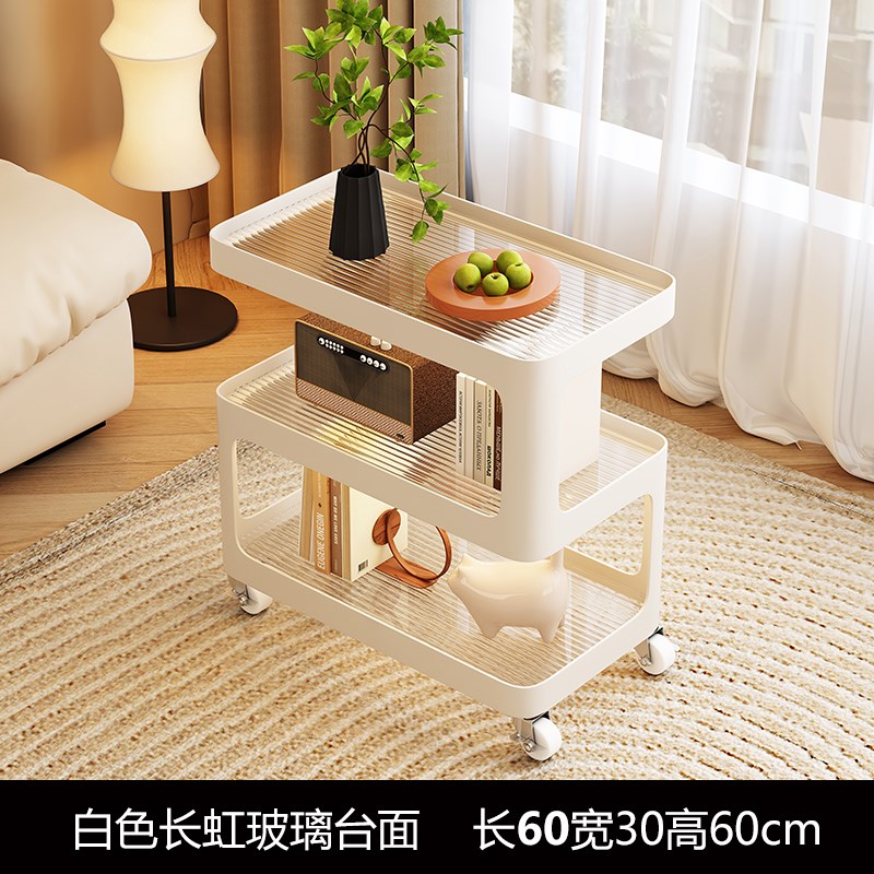 沙发边几边柜可移动茶几轻奢高级小桌子客厅N小推车床头置物架侧