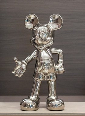 高档入户玄关f兔子摆件时钟电视柜酒柜家居装饰品音响轻奢客厅礼