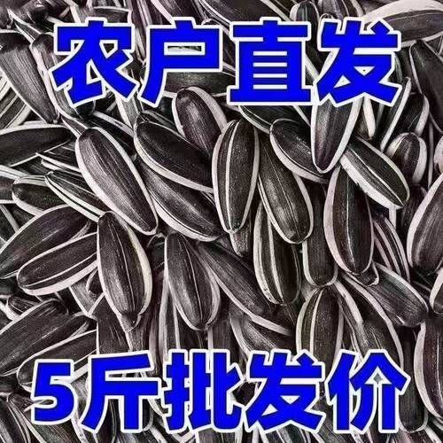 【5斤更划算】新货生瓜子葵花籽内蒙古新鲜原味熟大颗粒炒货零食
