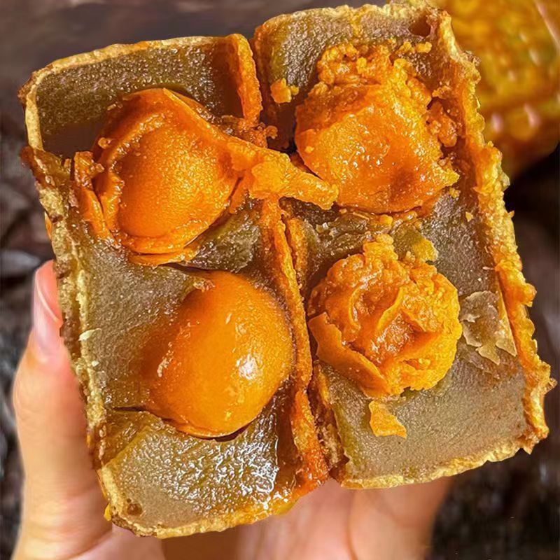 【双蛋黄大月饼】广式蛋黄月饼豆沙莲蓉中秋双黄月饼零食糕点