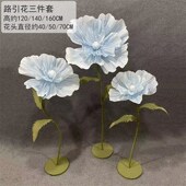 新款 饰橱窗道具摆件巨型玫瑰花 婚庆情人节婚礼路引PE泡沫花舞台装