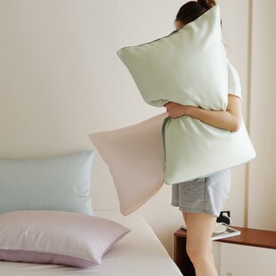 100支兰精天丝枕套枕头单人丝滑亲肤凉爽夏季 74不含 枕皮枕R巾48