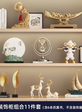 新中式荷花摆件家居软装r饰客厅玄关茶室高级感工艺品新家乔迁礼