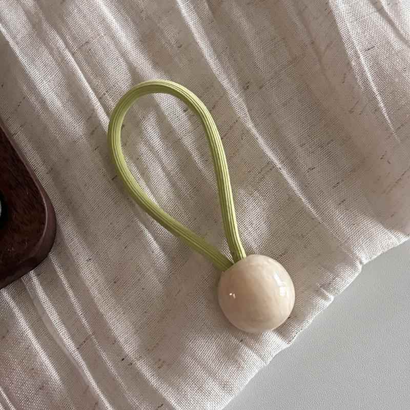 紫色星球!彩色珠光球球发圈!加粗橡皮筋女扎头发绳X头绳女盘发器