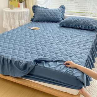 新款夹棉床罩床笠加厚非纯棉床裙单件席梦思保护套加棉床套罩床