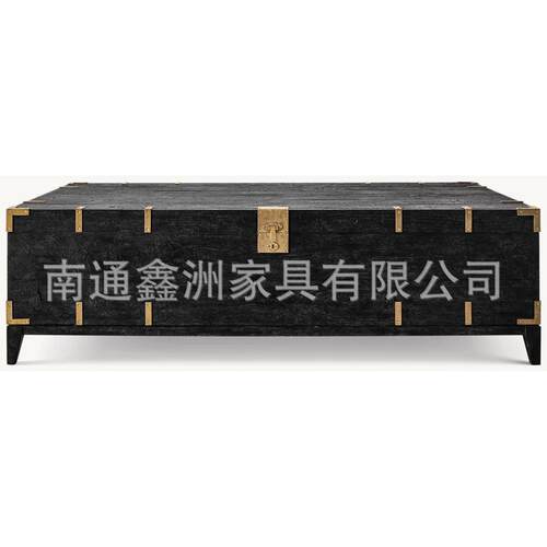 美式乡村厂家实木茶几法式做旧客厅民宿茶台边几样板间咖啡桌