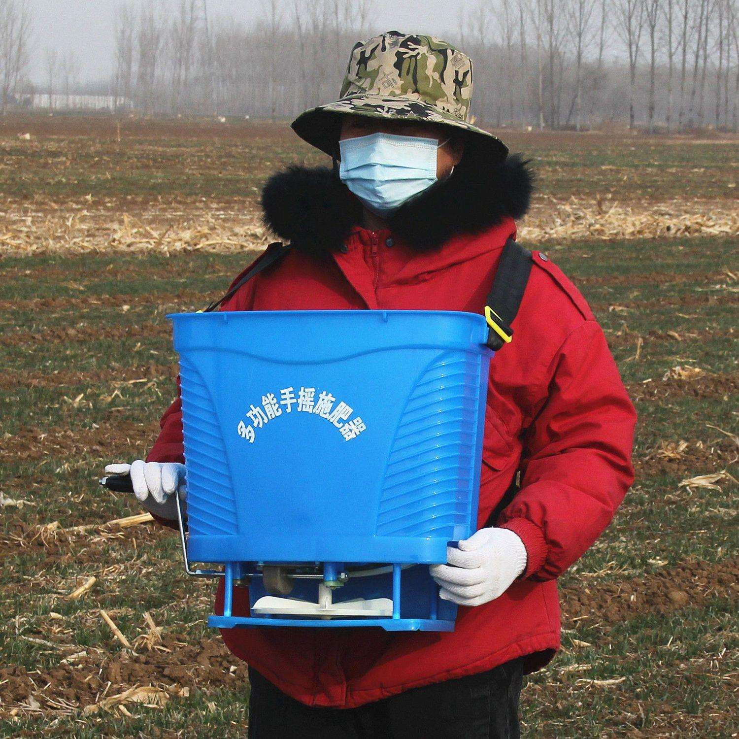 手摇式撒肥料神器农用施肥器撒肥机手动多功能撒化肥机撒草籽机