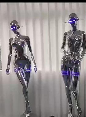 网红潮玩robbi大摆件抽象人物雕塑售楼处酒店客厅大型落地