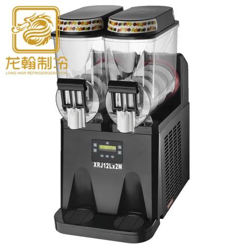 商用雪融机 两缸不锈钢雪泥机 奶茶店双缸果汁沙冰机雪蓉机奶茶店
