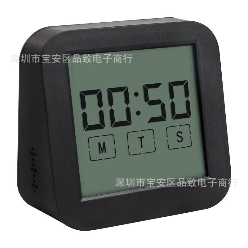 双面屏数字触摸屏倒计时器 厨房定时器 带时钟功能电子温显度计