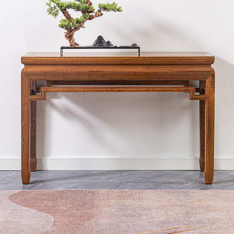 艺铭天下鸡翅木实木平头案客厅供桌香案家用中式简约现代佛台条案