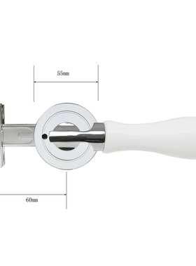 陶瓷锁房门执手锁室内锁卫生间浴室白色把手锁white door handle