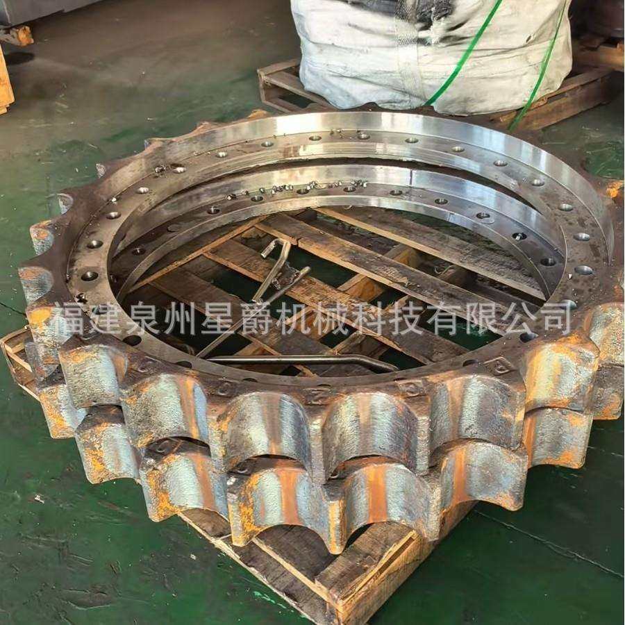 泉州CAT312C 320B挖掘机履带板链轨链条支重轮驱动齿引导轮托链轮