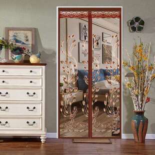 防蚊门帘夏季防蝇家用纱窗门帘隔断帘自吸磁铁免打孔纱门防蚊纱帘