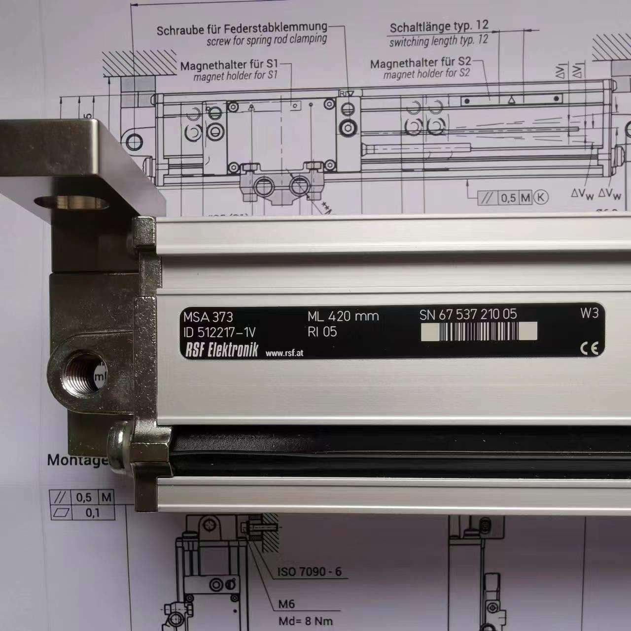 RSF MSA 374.65 420 折弯机光栅尺 5V 5U RS422信号 浙江上海销售