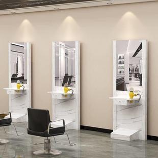 理发店镜台镜子带柜子美发镜台美发店镜子理发店专用镜子美发镜