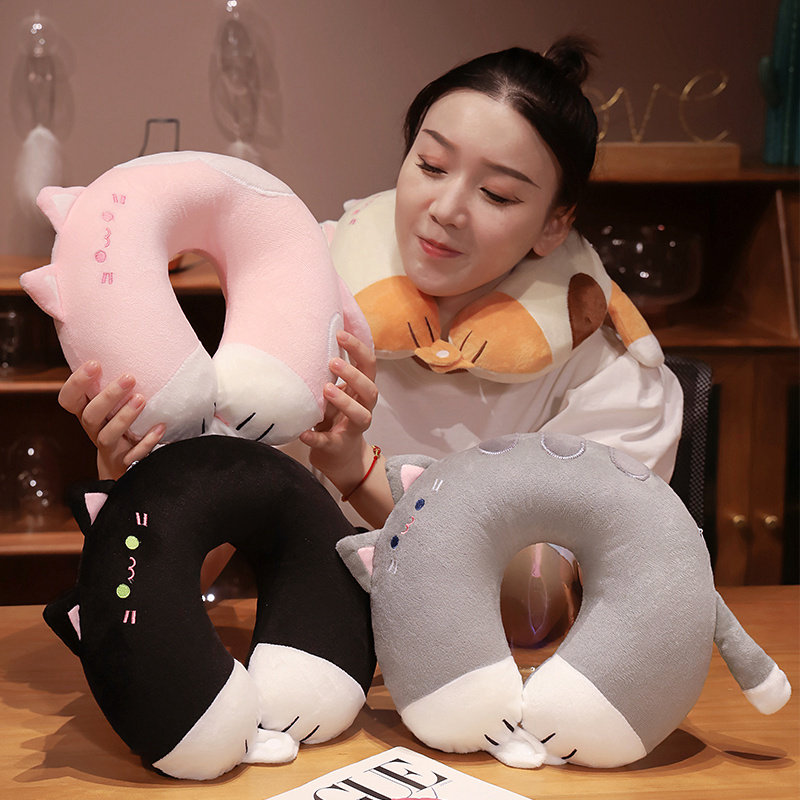 记忆棉u型枕g头护颈枕卡通飞机旅行头枕颈部靠枕车用学生颈椎枕头