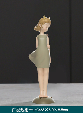 白夜童话祥鹿e依赖创意办公桌面摆件饰品送女生日节日礼物客厅装