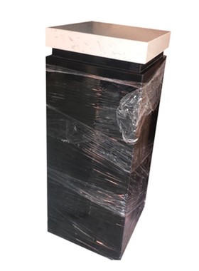 酒店大厅雕塑台大理石柱子摆台别墅样板房M工艺品底座玄关摆件基