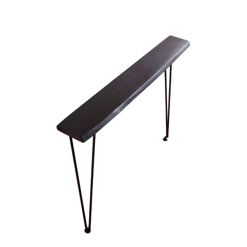 实木玄关桌简约h铁艺条案台边桌窄长条几酒店民宿墙边柜靠墙窄桌