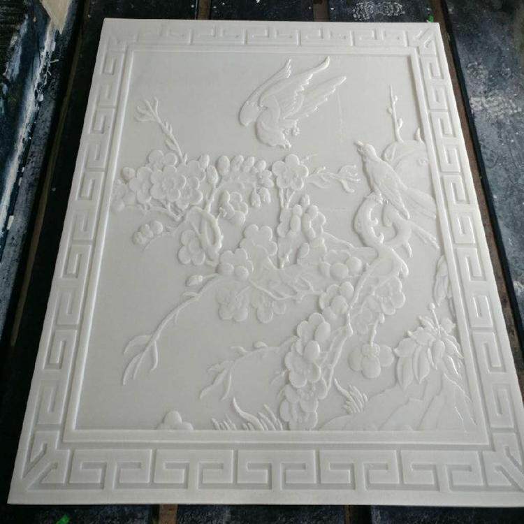 石雕晚霞红汉白玉人物花草石浮雕壁画地雕龙凤装饰墙窗花庭院户外
