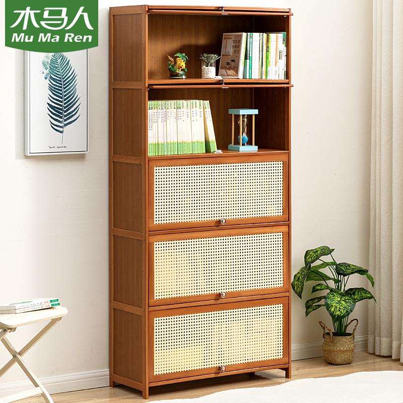 简易书架落地书柜儿童阅读区绘本架靠墙置物架客厅家用收纳储物架