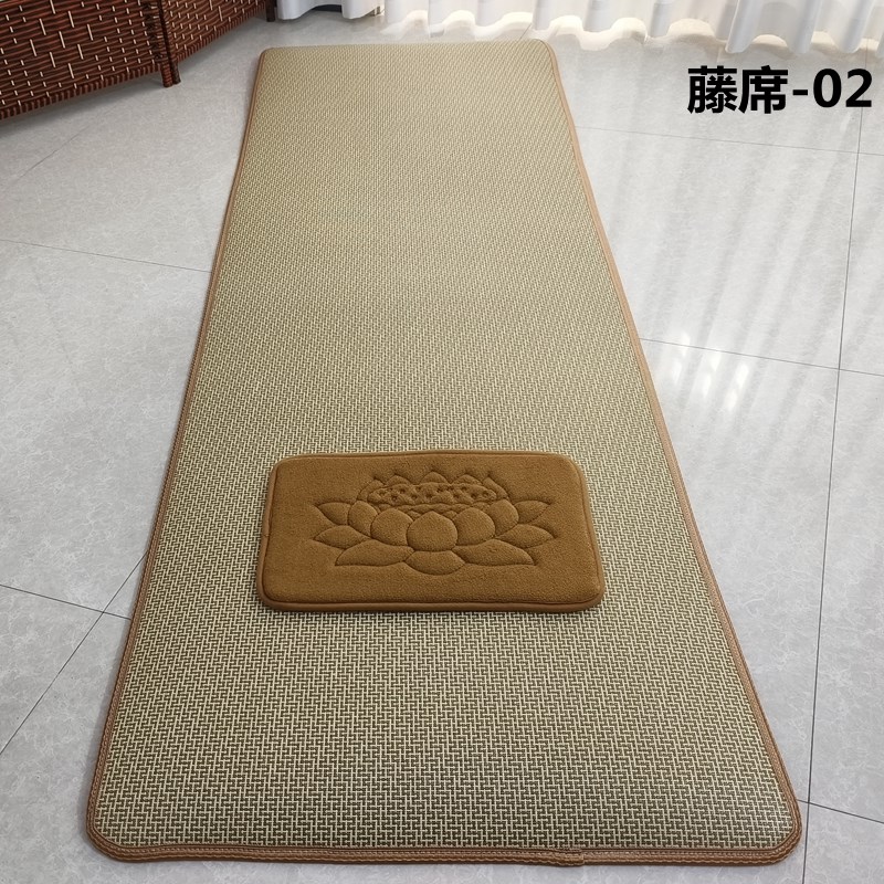 超顺滑藤席大拜垫108磕大头拜忏垫专用天意运动大礼X拜垫家用夏季