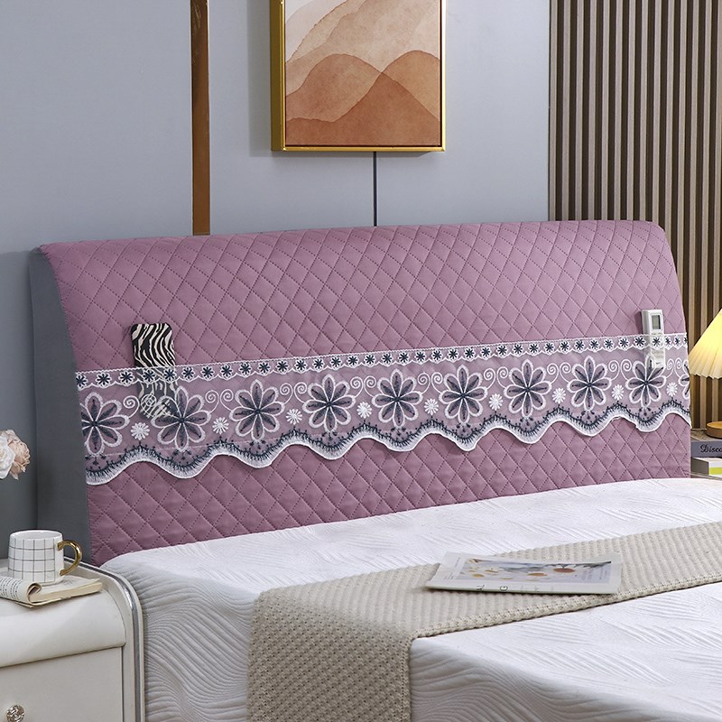 床头套罩2025新款四季通用全包布E艺防尘罩床头罩简约木板床头罩