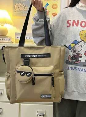 新款校园男生耐磨时尚休闲手提单肩斜挎韩版超轻防水补课包外出