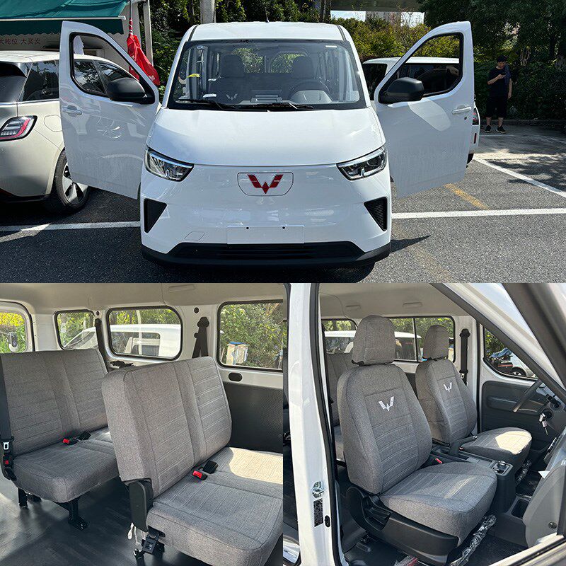 新款五菱扬c光EV客运版6座套面包车封闭式货运版2座四季通用全包