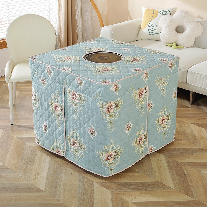 正方形烤火炉桌罩电炉电烤炉桌布60*60烤火桌子罩V套冬季四方新款