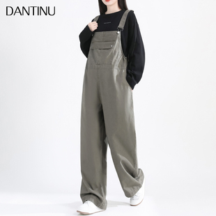 孕妇背带裤女2024新款t春秋款套装秋季两件套小个子大码秋冬款长