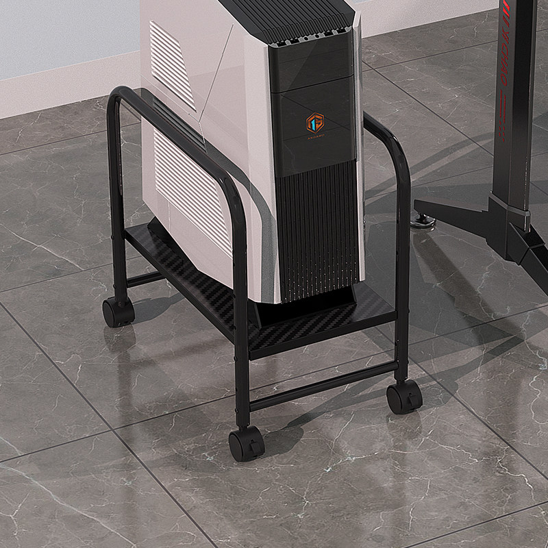 台式电脑主机托架调节移动升降防护散热置物支架易V打扫办公室好
