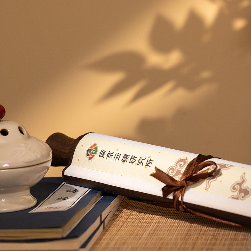 南京云锦手工非遗一马当先新款装饰卷轴挂画客厅书房送朋友送同事