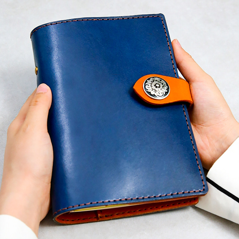 A5/6/7活页手账小笔记本子软皮随身口袋手帐定制高颜W值简约ins风